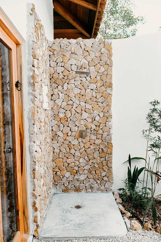 tropical villas outdoor shower